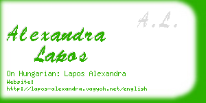 alexandra lapos business card